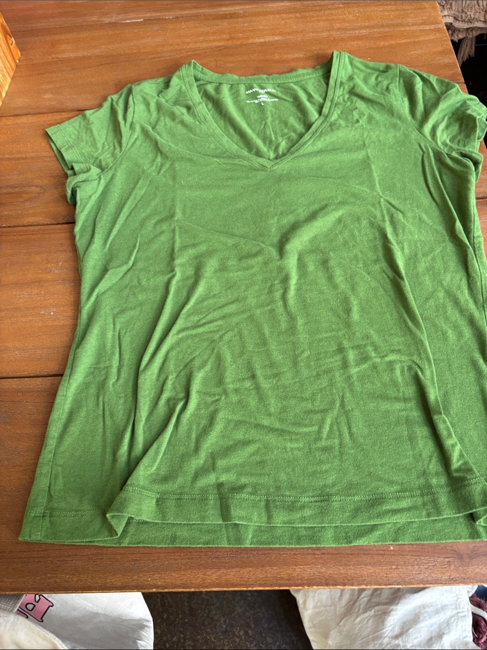Banana Republic Green V-Neck Women's Top